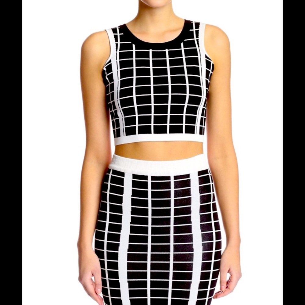 Stella and Jamie Borgia top/pencil skirt